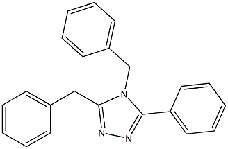 3,4-Dibenzyl-5-phenyl-4H-1,2,4-triazole 结构式