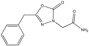 5-Benzyl-2-oxo-1,3,4-oxadiazole-3(2H)-acetamide 结构式