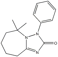 3,5,6,7,8,9-Hexahydro-5,5-dimethyl-3-phenyl-2H-[1,2,4]triazolo[1,5-a]azepin-2-one 结构式