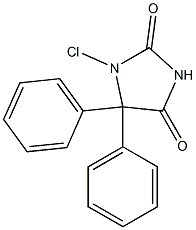5,5-Diphenyl-1-chlorohydantoin 结构式