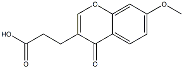 3-(7-Methoxy-4-oxo-4H-1-benzopyran-3-yl)propionic acid 结构式