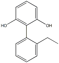 2-(2-Ethylphenyl)-1,3-benzenediol 结构式