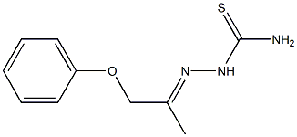 1-(1-Phenoxypropan-2-ylidene)thiosemicarbazide 结构式