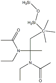1,1-Bis(N-ethylacetylamino)-1,3,3,3-tetramethylpropanedisiloxane 结构式