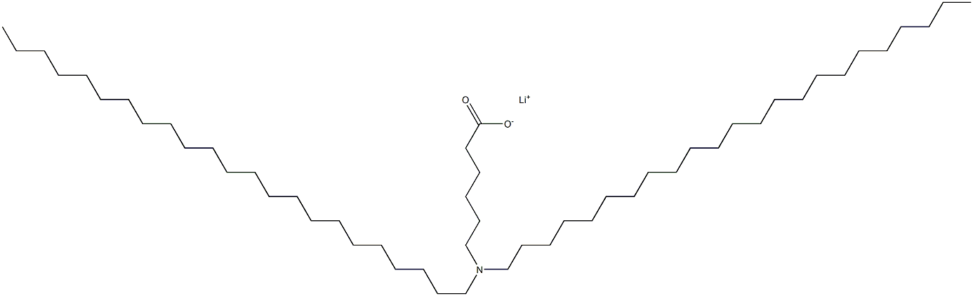 6-(Ditricosylamino)hexanoic acid lithium salt 结构式