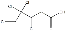 3,4,4,5-Tetrachlorovaleric acid 结构式