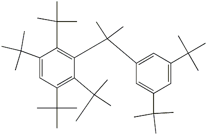 2-(2,3,5,6-Tetra-tert-butylphenyl)-2-(3,5-di-tert-butylphenyl)propane 结构式