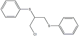 1,2-Bis(phenylthio)-3-chloropropane 结构式