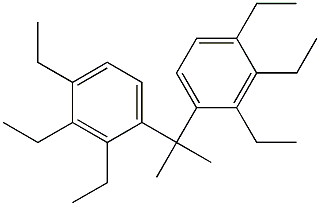 4,4'-Isopropylidenebis(1,2,3-triethylbenzene) 结构式