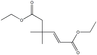 4,4-Dimethyl-2-hexenedioic acid diethyl ester 结构式