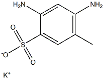 2,4-Diamino-5-methylbenzenesulfonic acid potassium salt 结构式