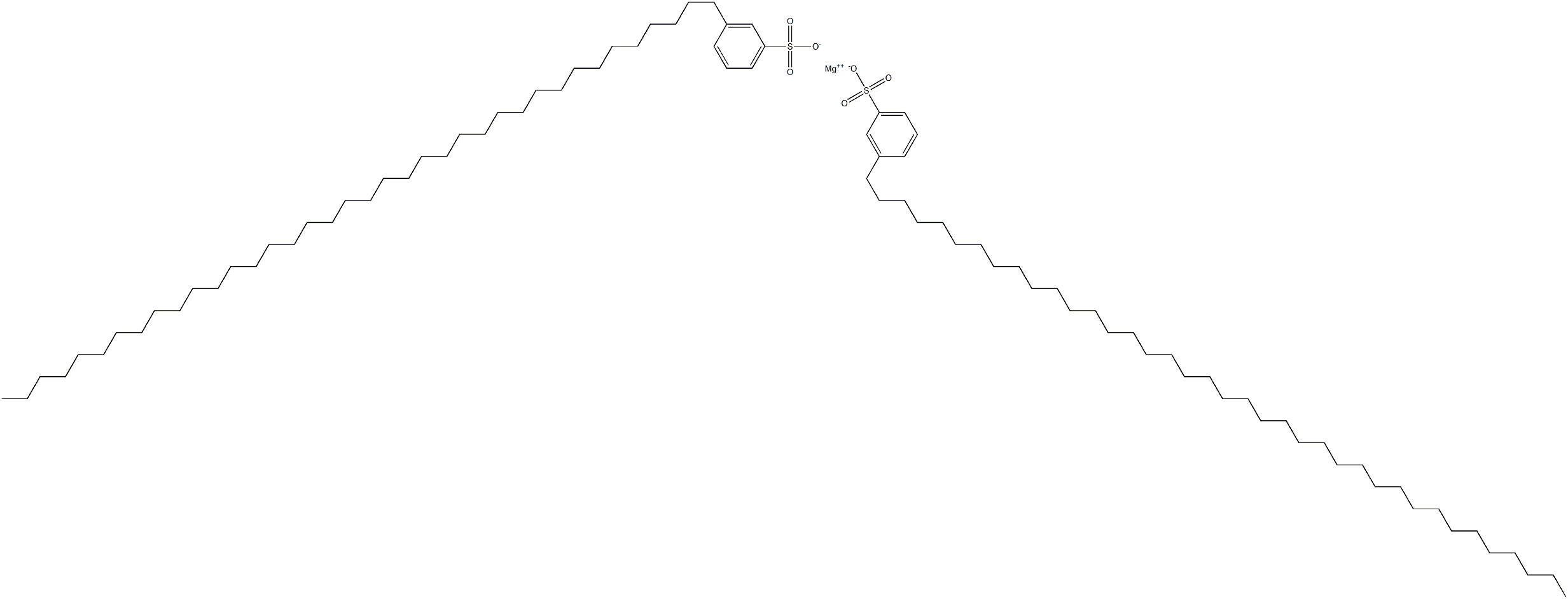 Bis[3-(octatriacontan-1-yl)benzenesulfonic acid]magnesium salt 结构式