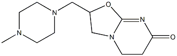 2,3,5,6-Tetrahydro-2-[(4-methylpiperazin-1-yl)methyl]-7H-oxazolo[3,2-a]pyrimidin-7-one 结构式