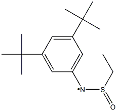 N-(3,5-Di-tert-butylphenyl)-N-(ethylsulfinyl)aminyl radical 结构式