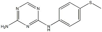 N-[4-(Methylthio)phenyl]-1,3,5-triazine-2,4-diamine 结构式