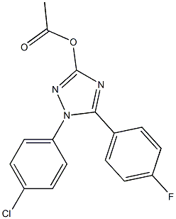 1-(4-Chlorophenyl)-5-(4-fluorophenyl)-1H-1,2,4-triazol-3-ol acetate 结构式