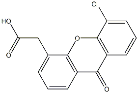 5-Chloro-9-oxo-9H-xanthene-4-acetic acid 结构式