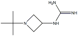 1-[1-(1,1-Dimethylethyl)azetidin-3-yl]guanidine 结构式