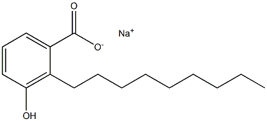 2-Nonyl-3-hydroxybenzoic acid sodium salt 结构式