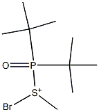 Bromo(di-tert-butylphosphinyl)(methyl)sulfonium 结构式