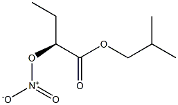 [S,(-)]-2-Nitrooxybutyric acid isobutyl ester 结构式
