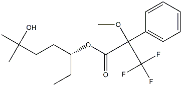 (4R)-4-[[2-Methoxy-3,3,3-trifluoro-2-phenylpropanoyl]oxy]-1,1-dimethyl-1-hexanol 结构式