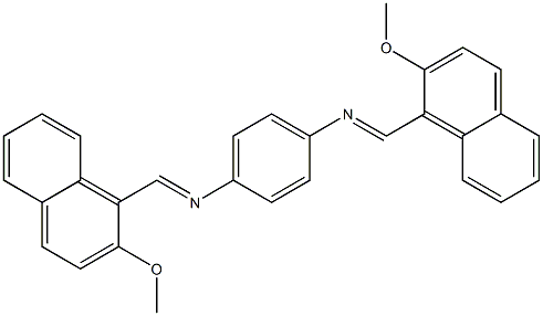 2,2'-Dimethoxy-[N,N'-(1,4-phenylene)bisnaphthalimide] 结构式