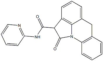 N-(2-Pyridinyl)-1,2-dihydro-1-oxo-6H-pyrrolo[3,2,1-de]acridine-2-carboxamide 结构式