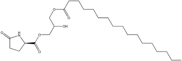 1-[(D-Pyroglutamoyl)oxy]-2,3-propanediol 3-heptadecanoate 结构式