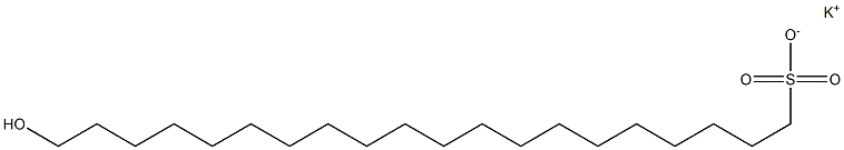 20-Hydroxyicosane-1-sulfonic acid potassium salt 结构式