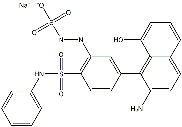 4-(2-Amino-8-hydroxynaphthyl-6-sulfo)azo-N-phenylbenzenesulfonamide sodium salt 结构式