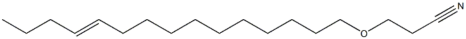 3-(11-Pentadecenyloxy)propiononitrile 结构式