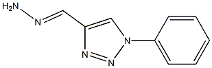 1-Phenyl-1H-1,2,3-triazole-4-carbaldehyde hydrazone 结构式