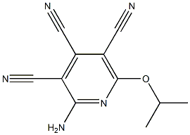 2-Amino-6-isopropoxy-3,4,5-pyridinetricarbonitrile 结构式