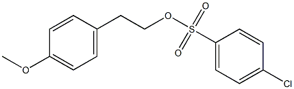 4-Chlorobenzenesulfonic acid 4-methoxyphenethyl ester 结构式