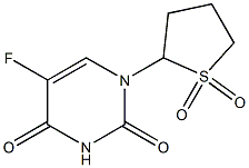 2-(5-Fluorouracil-1-yl)tetrahydrothiophene-1,1-dioxide 结构式