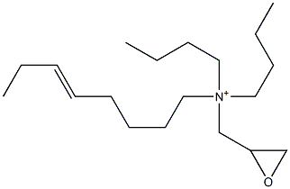 Dibutyl(5-octenyl)glycidylaminium 结构式