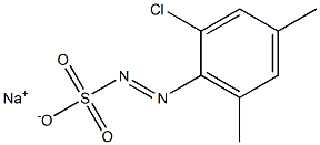 2-Chloro-4,6-dimethylbenzenediazosulfonic acid sodium salt 结构式