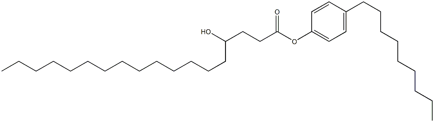 4-Hydroxystearic acid 4-nonylphenyl ester 结构式