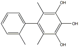 4,6-Dimethyl-5-(2-methylphenyl)benzene-1,2,3-triol 结构式