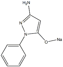 3-Amino-5-sodiooxy-1-phenyl-1H-pyrazole 结构式