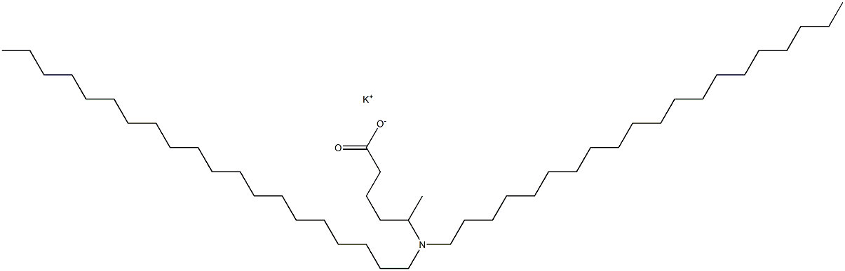 5-(Diicosylamino)hexanoic acid potassium salt 结构式