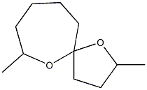 2,7-Dimethyl-1,6-dioxaspiro[4.6]undecane 结构式