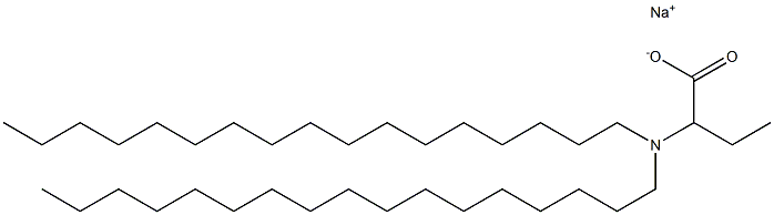 2-(Diheptadecylamino)butyric acid sodium salt 结构式