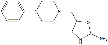 5-[(4-Phenylpiperazin-1-yl)methyl]-2-aminooxazolidine 结构式