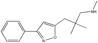 3-(3-Phenylisoxazol-5-yl)-N,2,2-trimethyl-1-propanamine 结构式