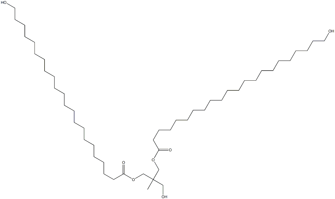 Bis(22-hydroxydocosanoic acid)2-(hydroxymethyl)-2-methyl-1,3-propanediyl ester 结构式