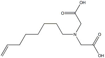 (7-Octenyl)iminodiacetic acid 结构式