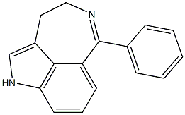 3,4-Dihydro-6-phenyl-1H-azepino[5,4,3-cd]indole 结构式