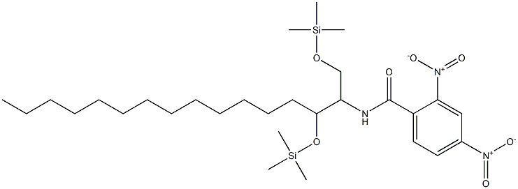 N-[1,3-Bis(trimethylsilyloxy)hexadecan-2-yl]-2,4-dinitrobenzamide 结构式